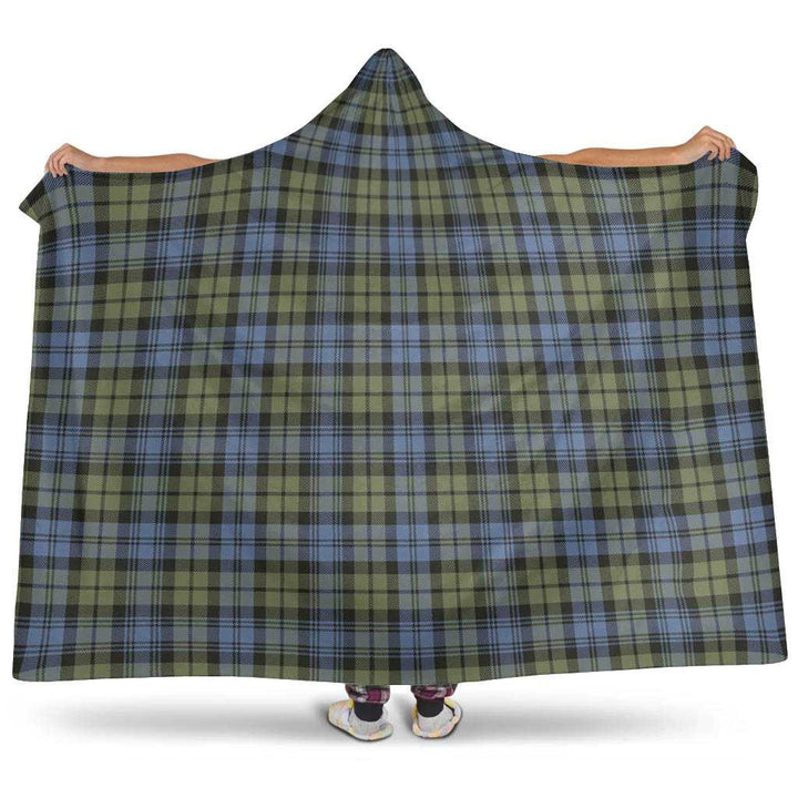 Scottish Campbell Faded Clan Tartan Hooded Blanket Tartan Plaid 1