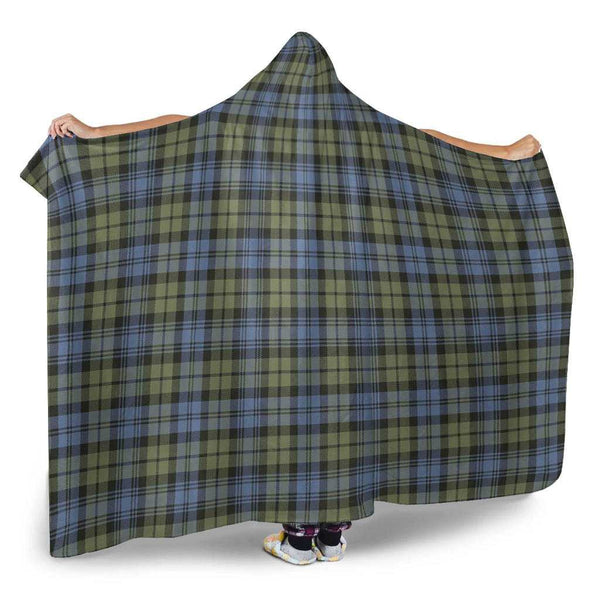 Scottish Campbell Faded Clan Tartan Hooded Blanket Tartan Plaid 2