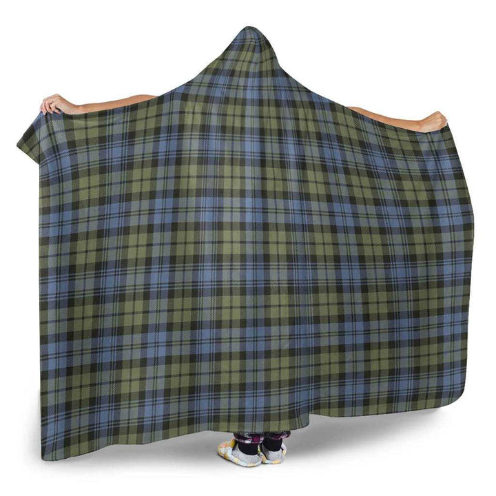 Scottish Campbell Faded Clan Tartan Hooded Blanket Tartan Plaid 2