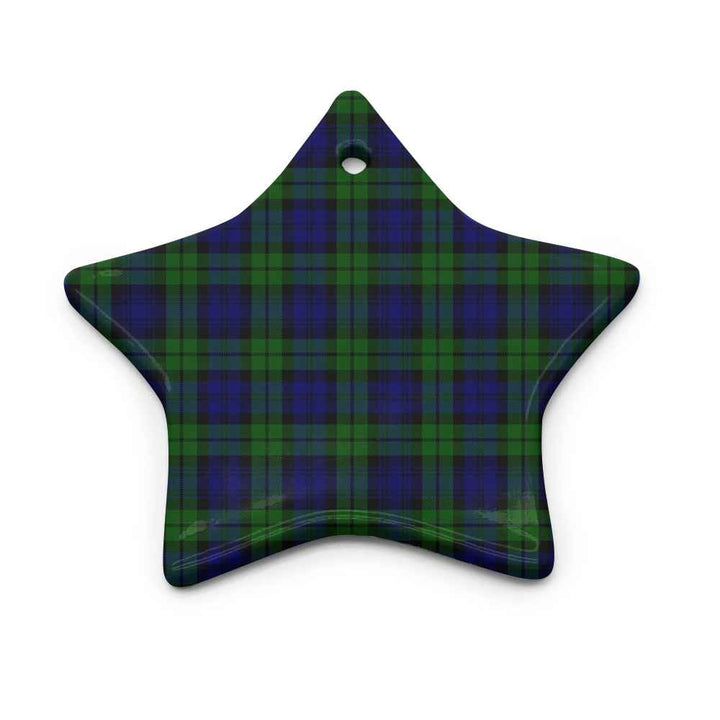 Scottish Campbell Modern Clan Tartan Ceramic Ornament Star Shape Tartan Plaid