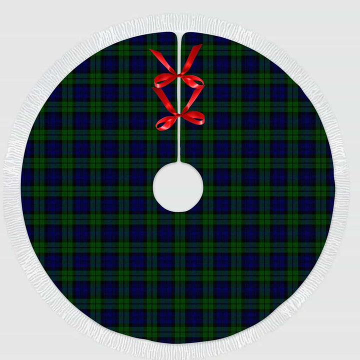 Scottish Campbell Modern Clan Tartan Christmas Tree Skirt Tassels 1 Tartan Plaid