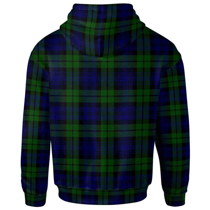 Scottish Campbell Modern Clan Tartan Hoodie Back Side Tartan Plaid