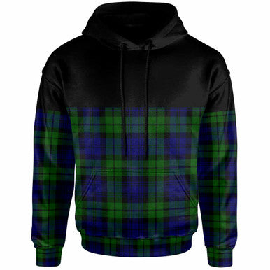 Scottish Campbell Modern Clan Tartan Hoodie - Horizontal Style Front Side Tartan Plaid