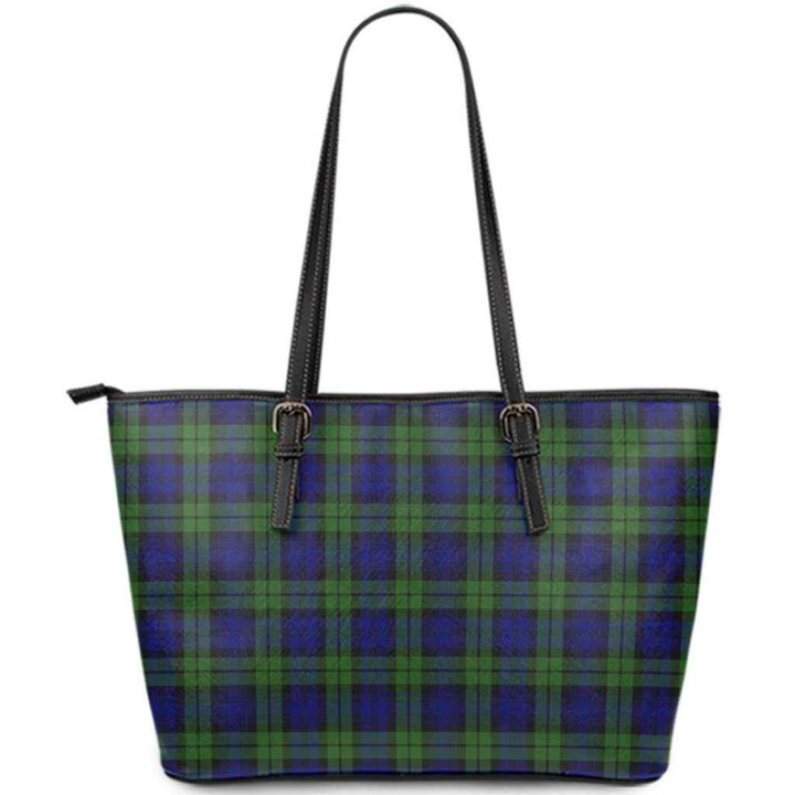 Scottish Campbell Modern Clan Tartan Leather Tote Tartan Plaid