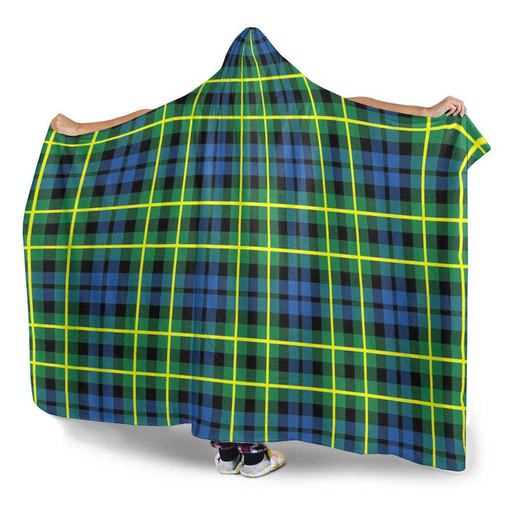 Scottish Campbell of Breadalbane Ancient Clan Tartan Hooded Blanket Tartan Plaid 3