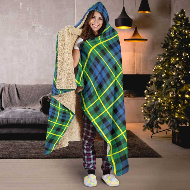 Scottish Campbell of Breadalbane Ancient Clan Tartan Hooded Blanket Tartan Plaid 6