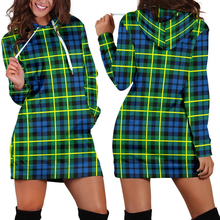 Scottish Campbell of Breadalbane Ancient Clan Tartan Hoodie Dress