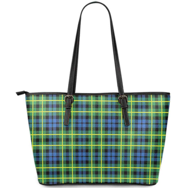 Scottish Campbell of Breadalbane Ancient Clan Tartan Leather Tote Tartan Plaid