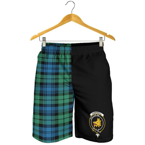 Scottish Campbell of Breadalbane Clan Crest Tartan Half of Me Men's Shorts