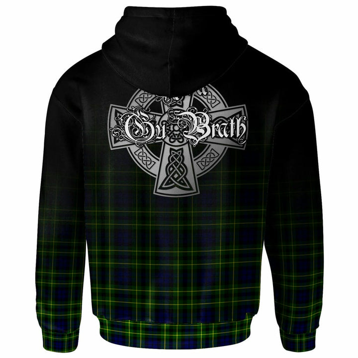 Scottish Campbell of Breadalbane Clan Crest Tartan Hoodie - Alba Gu Brath Family Crest Celtic Inspired Back Side Tartan Plaid