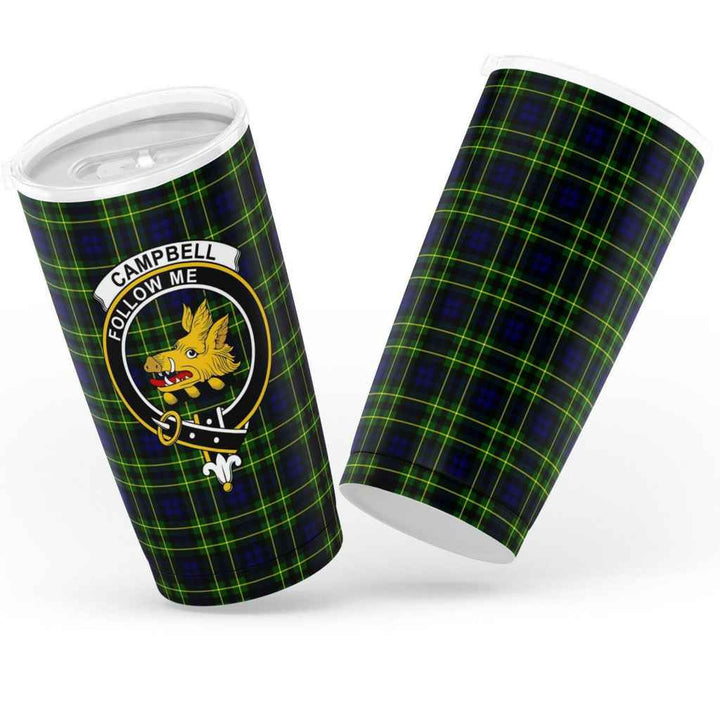 Scottish Campbell of Breadalbane Clan Crest Tartan Insulated Tumbler Tartan Plaid 3