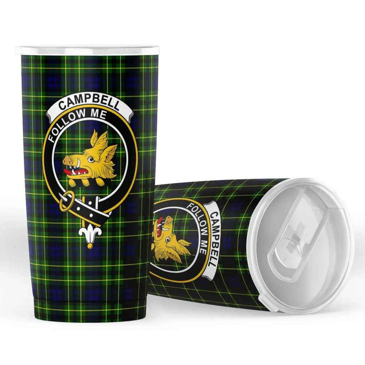 Scottish Campbell of Breadalbane Clan Crest Tartan Insulated Tumbler Tartan Plaid 4