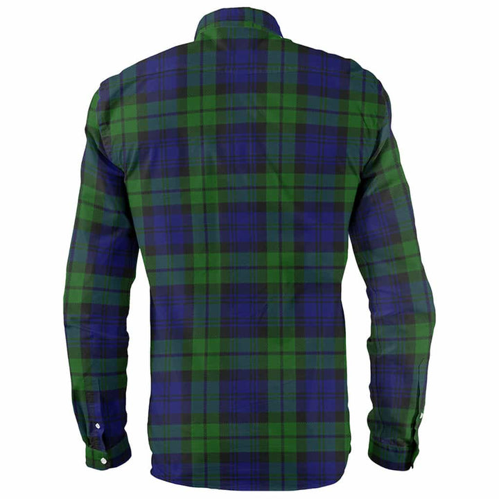 Scottish Campbell of Breadalbane Clan Crest Tartan Long Sleeve Shirt Back Side Tartan Plaid