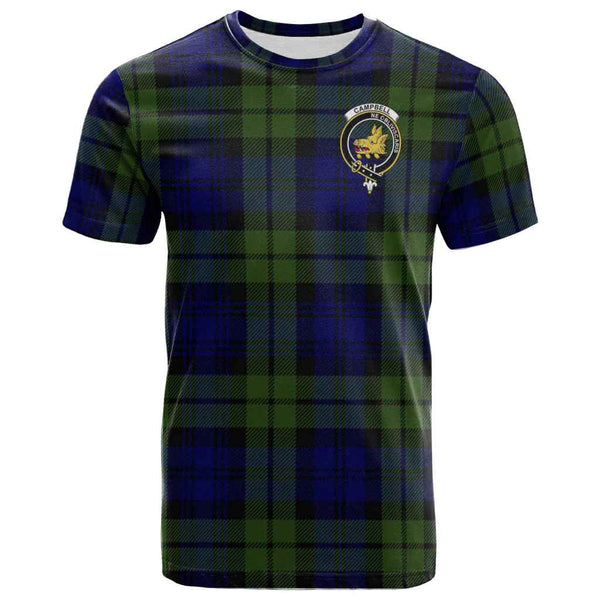 Scottish Campbell of Breadalbane Clan Crest Tartan T-Shirt Front Side Tartan Plaid