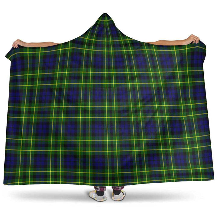 Scottish Campbell of Breadalbane Modern Clan Tartan Hooded Blanket Tartan Plaid 1