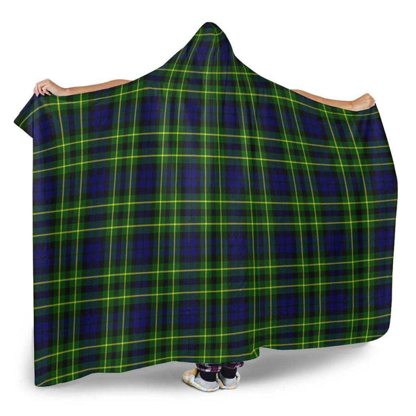 Scottish Campbell of Breadalbane Modern Clan Tartan Hooded Blanket Tartan Plaid 2