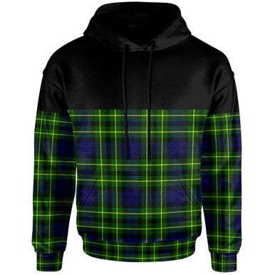 Scottish Campbell of Breadalbane Modern Clan Tartan Hoodie - Horizontal Style Front Side Tartan Plaid