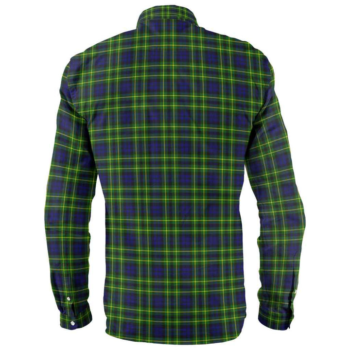 Scottish Campbell of Breadalbane Modern Clan Tartan Long Sleeve Shirt Back Side Tartan Plaid