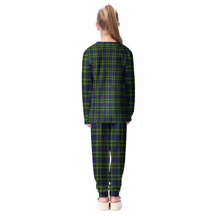 Scottish Campbell of Breadalbane Modern Clan Tartan Pajama Set Kid Back Side Tartan Plaid