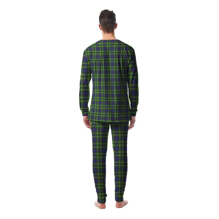 Scottish Campbell of Breadalbane Modern Clan Tartan Pajama Set Men Back Side Tartan Plaid