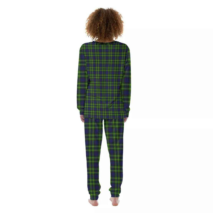 Scottish Campbell of Breadalbane Modern Clan Tartan Pajama Set Women Back Side Tartan Plaid