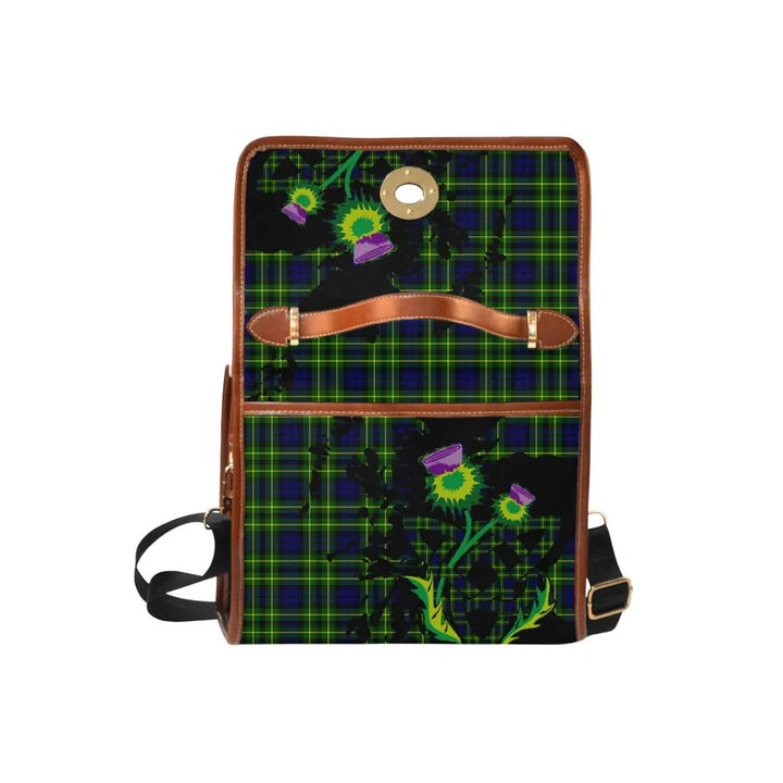 Scottish Campbell of Breadalbane Modern Clan Tartan Waterproof Canvas Bag With Thistle Tartan Plaid 6