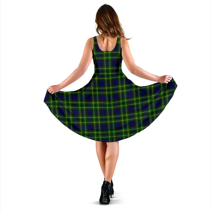 Scottish Campbell of Breadalbane Modern Clan Tartan Women Midi Dress