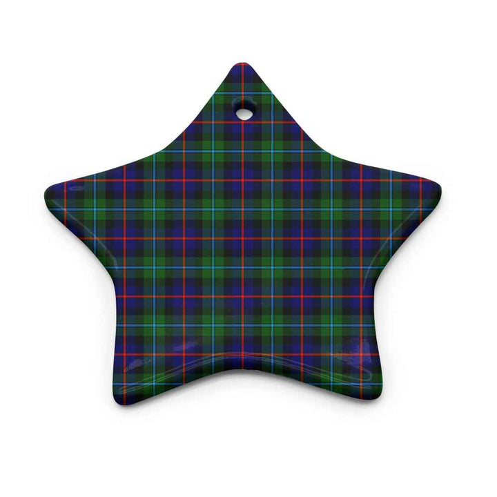 Scottish Campbell of Cawdor Modern Clan Tartan Ceramic Ornament Star Shape Tartan Plaid