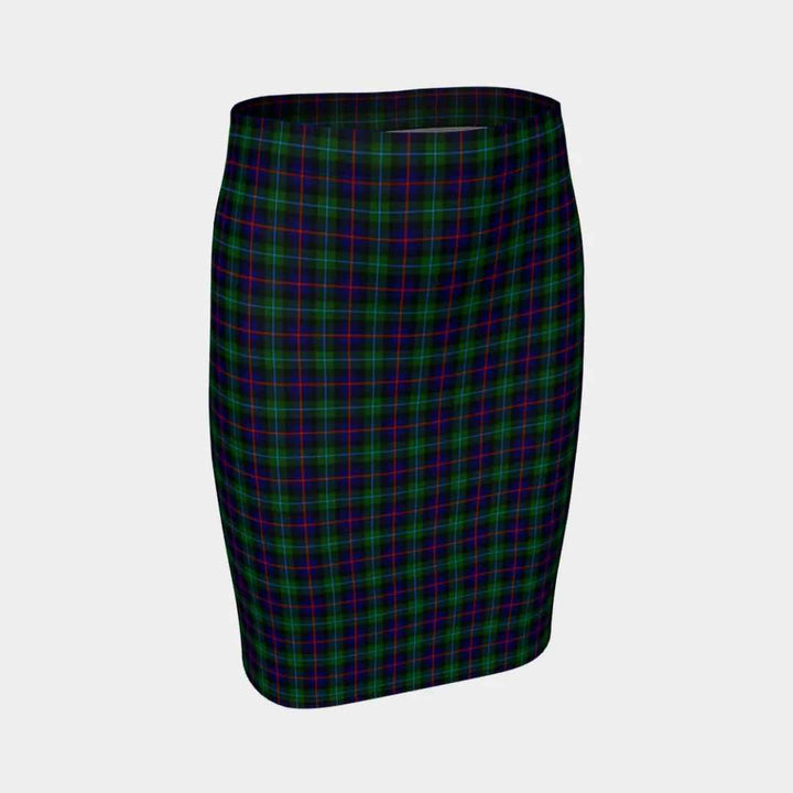 Scottish Campbell of Cawdor Modern Clan Tartan Fitted Skirt Tartan Plaid 1