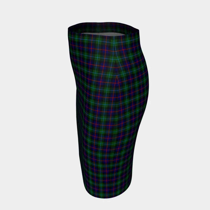 Scottish Campbell of Cawdor Modern Clan Tartan Fitted Skirt Tartan Plaid 2