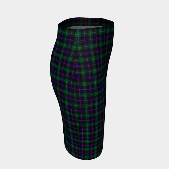 Scottish Campbell of Cawdor Modern Clan Tartan Fitted Skirt Tartan Plaid 3