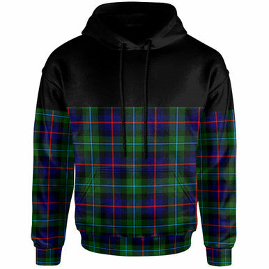 Scottish Campbell of Cawdor Modern Clan Tartan Hoodie - Horizontal Style Front Side Tartan Plaid