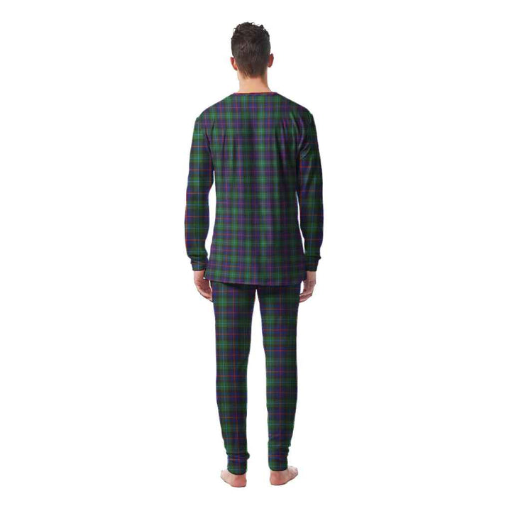 Scottish Campbell of Cawdor Modern Clan Tartan Pajama Set Men Back Side Tartan Plaid