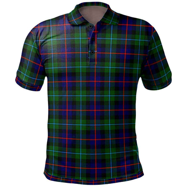 Scottish Campbell of Cawdor Modern Clan Tartan Polo Shirt Front Side Tartan Plaid