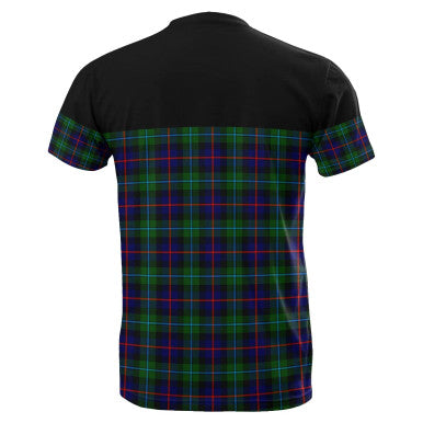 Scottish Campbell of Cawdor Modern Clan Tartan T-Shirt Horizontal Style Back Side Tartan Plaid