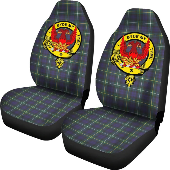 Scottish Campbell of Loudon Clan Crest Tartan Car Seat Covers 1