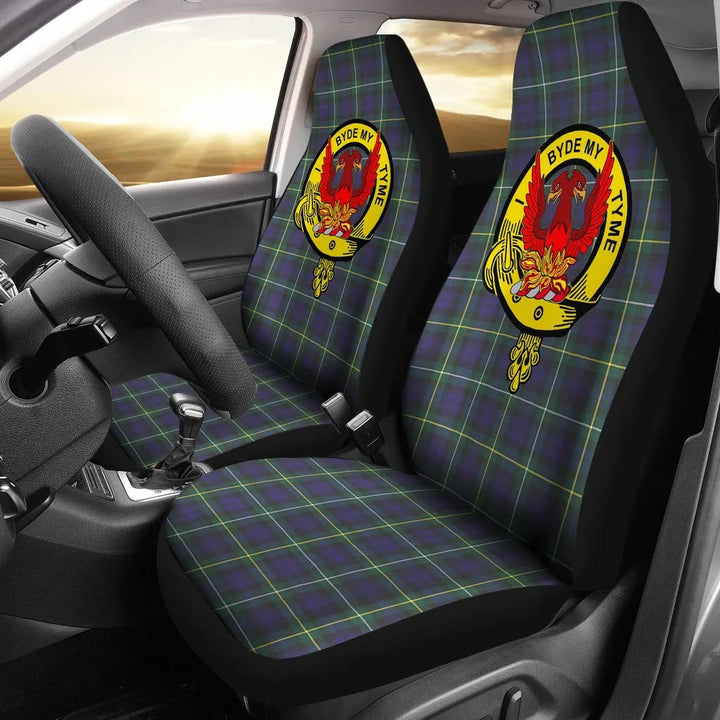 Scottish Campbell of Loudon Clan Crest Tartan Car Seat Covers 2