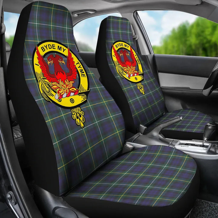 Scottish Campbell of Loudon Clan Crest Tartan Car Seat Covers 3