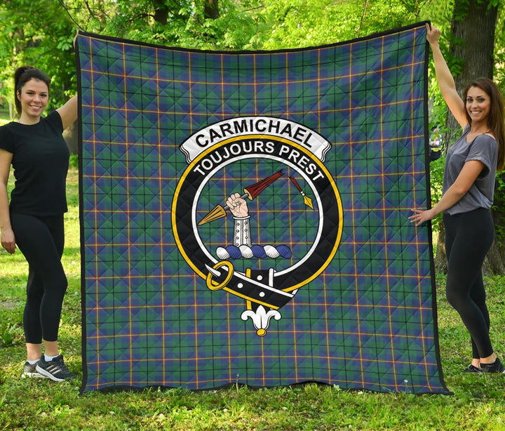 Scottish Carmichael Ancient Clan Crest Tartan Quilt Tartan Plaid 1