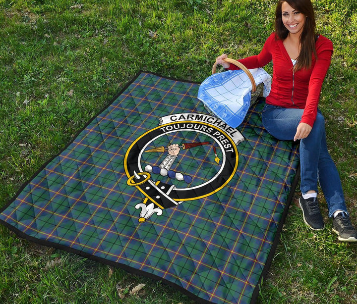 Scottish Carmichael Ancient Clan Crest Tartan Quilt Tartan Plaid 4