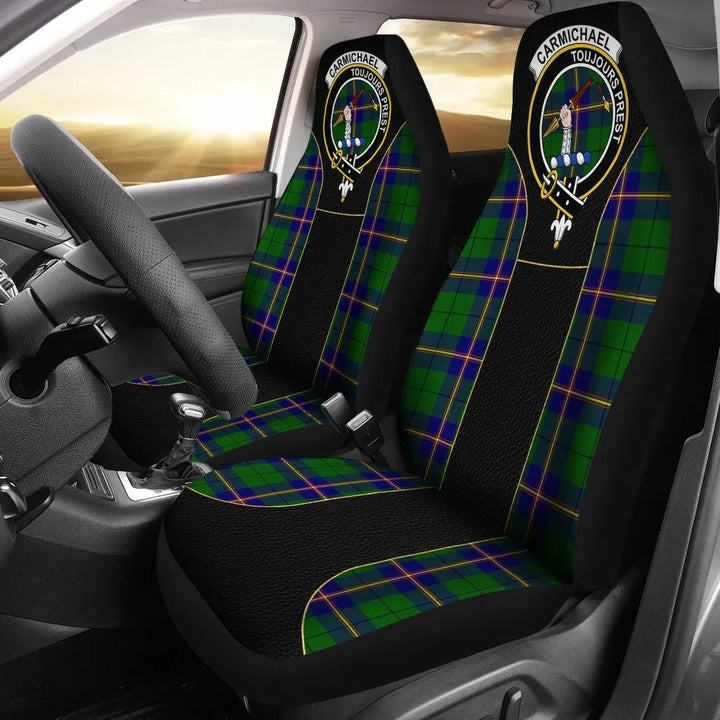 Scottish Carmichael Clan Crest Tartan Car Seat Covers - Special Style 1