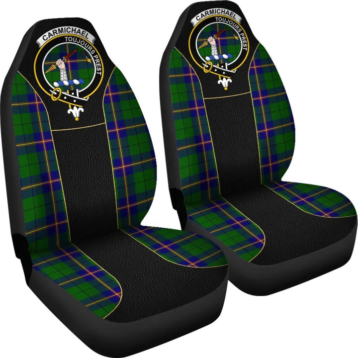 Scottish Carmichael Clan Crest Tartan Car Seat Covers - Special Style 4