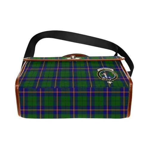 Scottish Carmichael Clan Crest Tartan Waterproof Canvas Bag Tartan Plaid 5