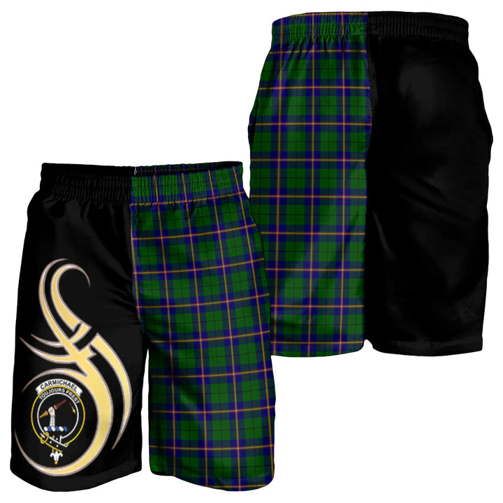 Scottish Carmichael Modern Clan Crest Tartan Believe in Me Men's Shorts