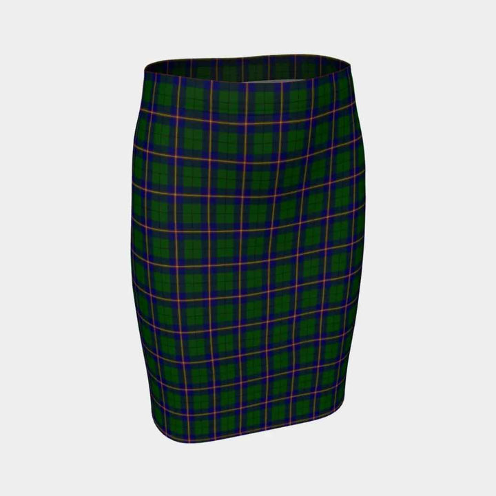 Scottish Carmichael Modern Clan Tartan Fitted Skirt Tartan Plaid 1