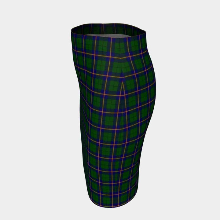 Scottish Carmichael Modern Clan Tartan Fitted Skirt Tartan Plaid 2