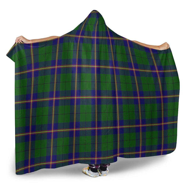 Scottish Carmichael Modern Clan Tartan Hooded Blanket Tartan Plaid 2