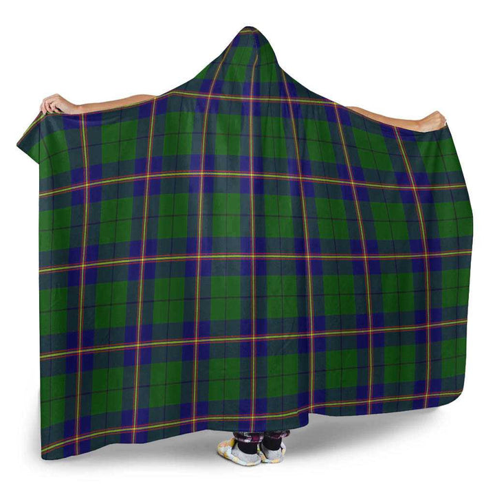 Scottish Carmichael Modern Clan Tartan Hooded Blanket Tartan Plaid 2