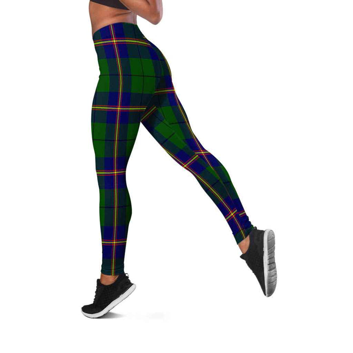Scottish Carmichael Modern Clan Tartan Women Leggings Tartan Plaid 2