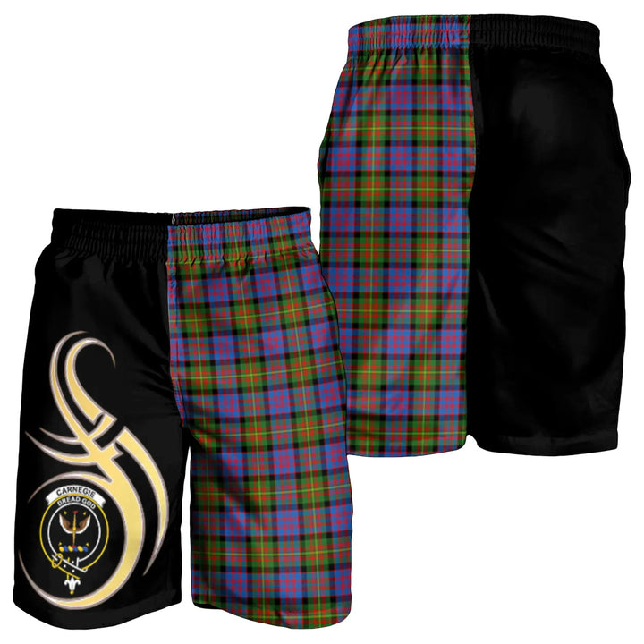 Scottish Carnegie Ancient Clan Crest Tartan Believe in Me Men's Shorts